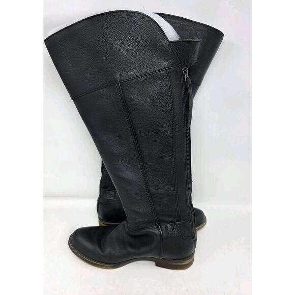Franco Sarto Women's Christine Black Knee High Boots Size 8 M Wide Calf Leather - Picture 6 of 12